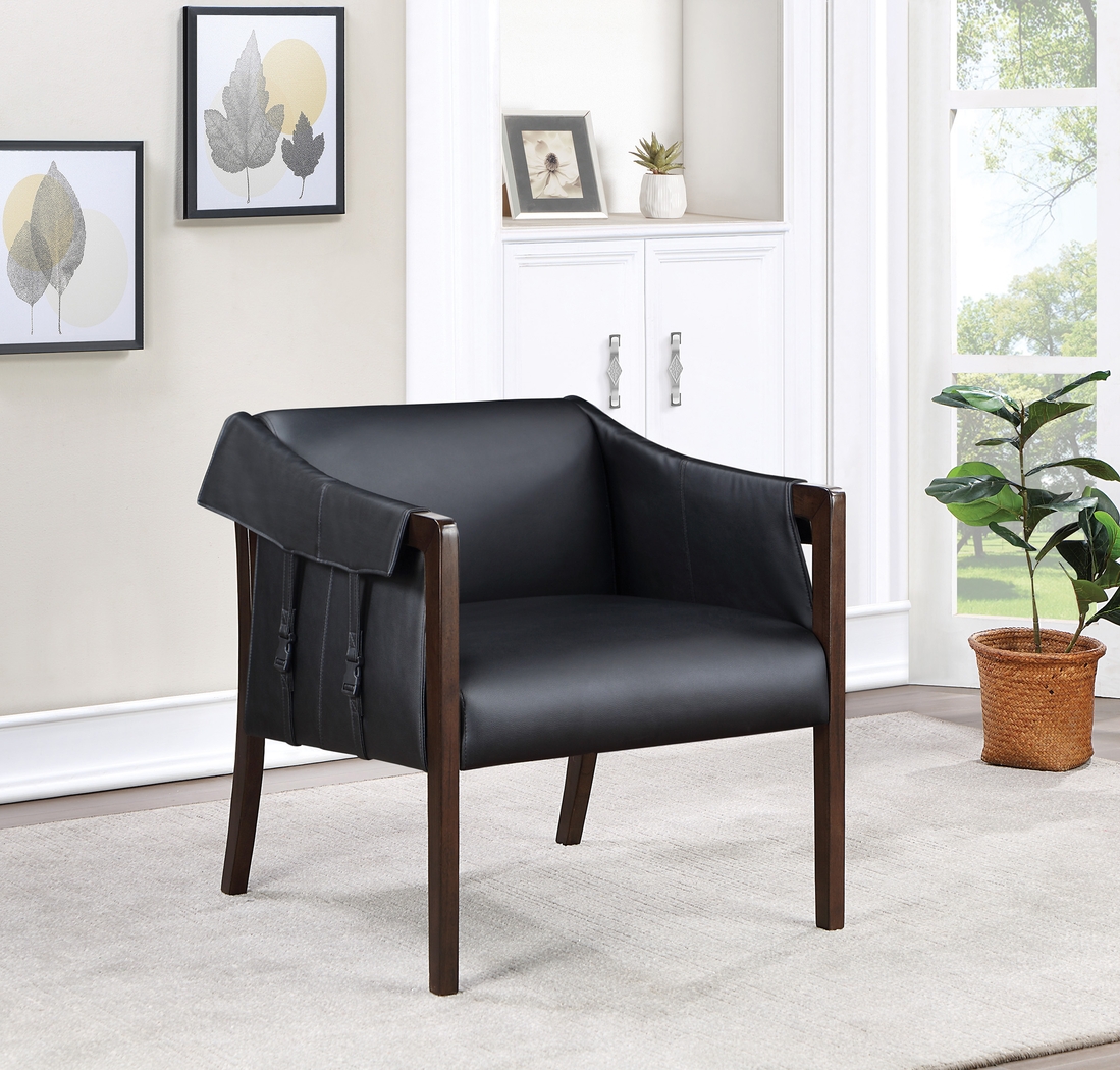 Kahul Black Accent Chair - Thumbnail - Image 6