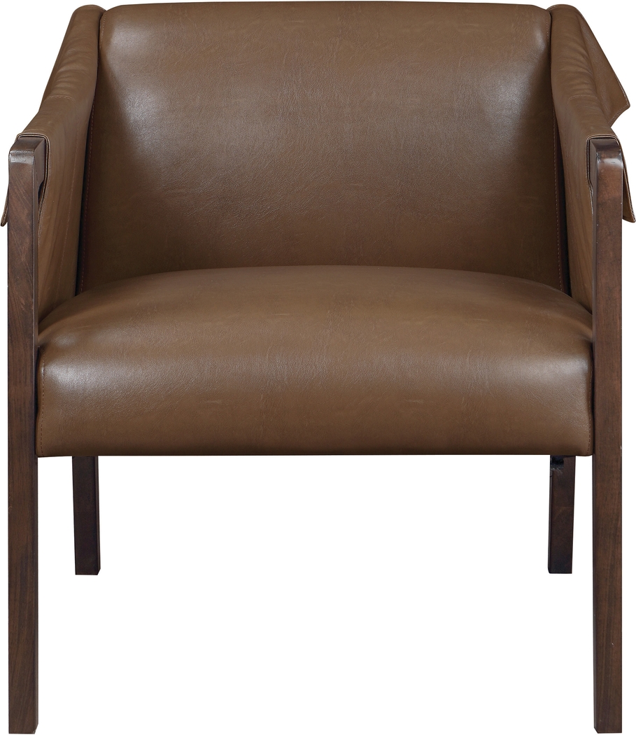 Kahul Brown Accent Chair - Thumbnail - Image 3