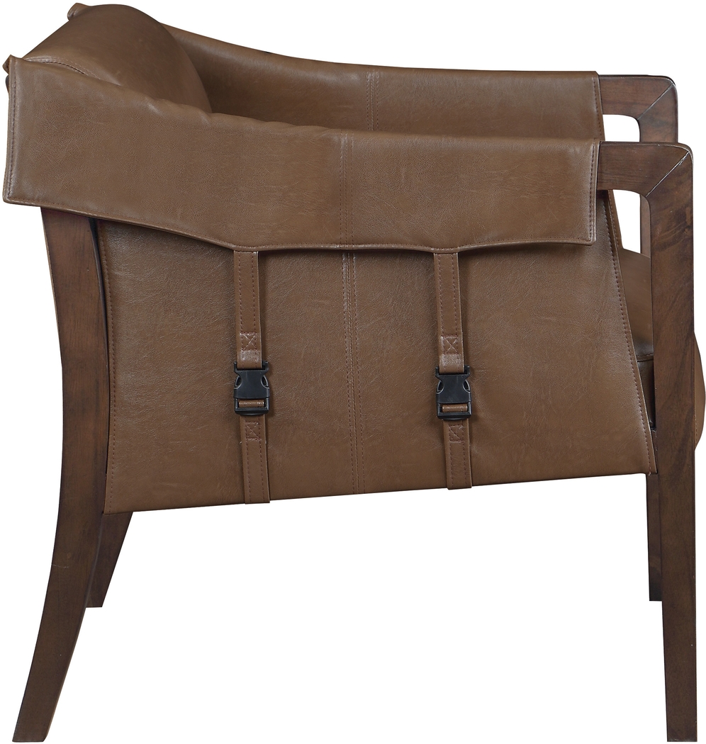 Kahul Brown Accent Chair - Thumbnail - Image 4