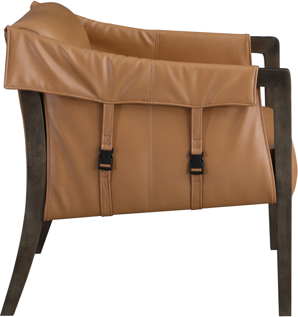 Kahul Camel Accent Chair - Thumbnail - Image 4