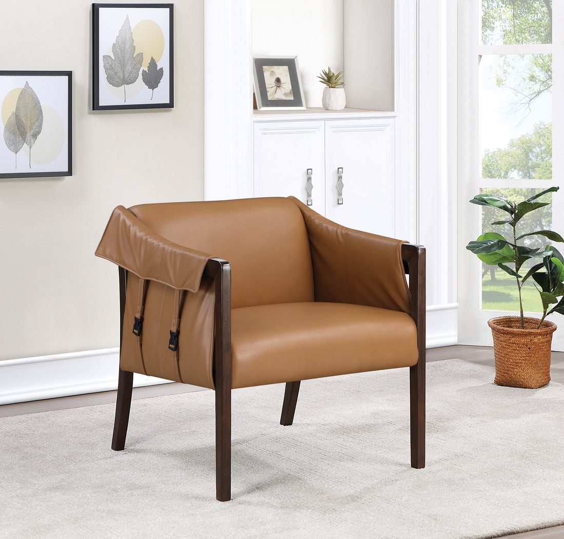 Kahul Camel Accent Chair - Thumbnail - Image 6