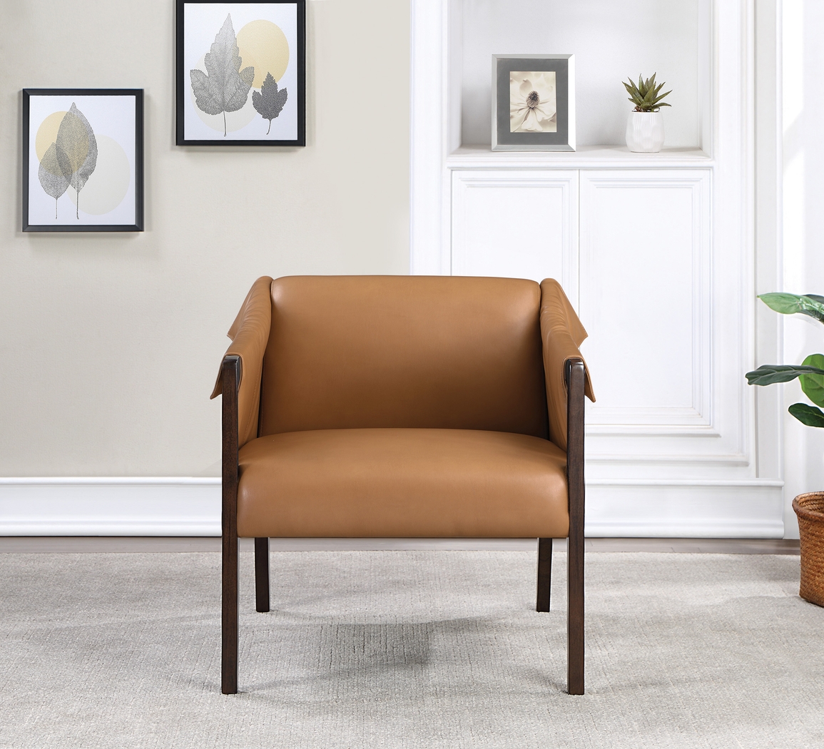 Kahul Camel Accent Chair - Thumbnail - Image 7