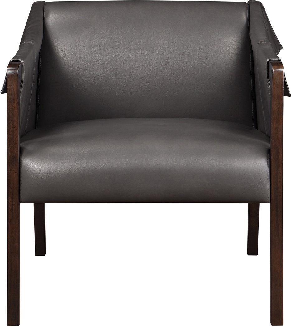 Kahul Gray Accent Chair - Thumbnail - Image 3