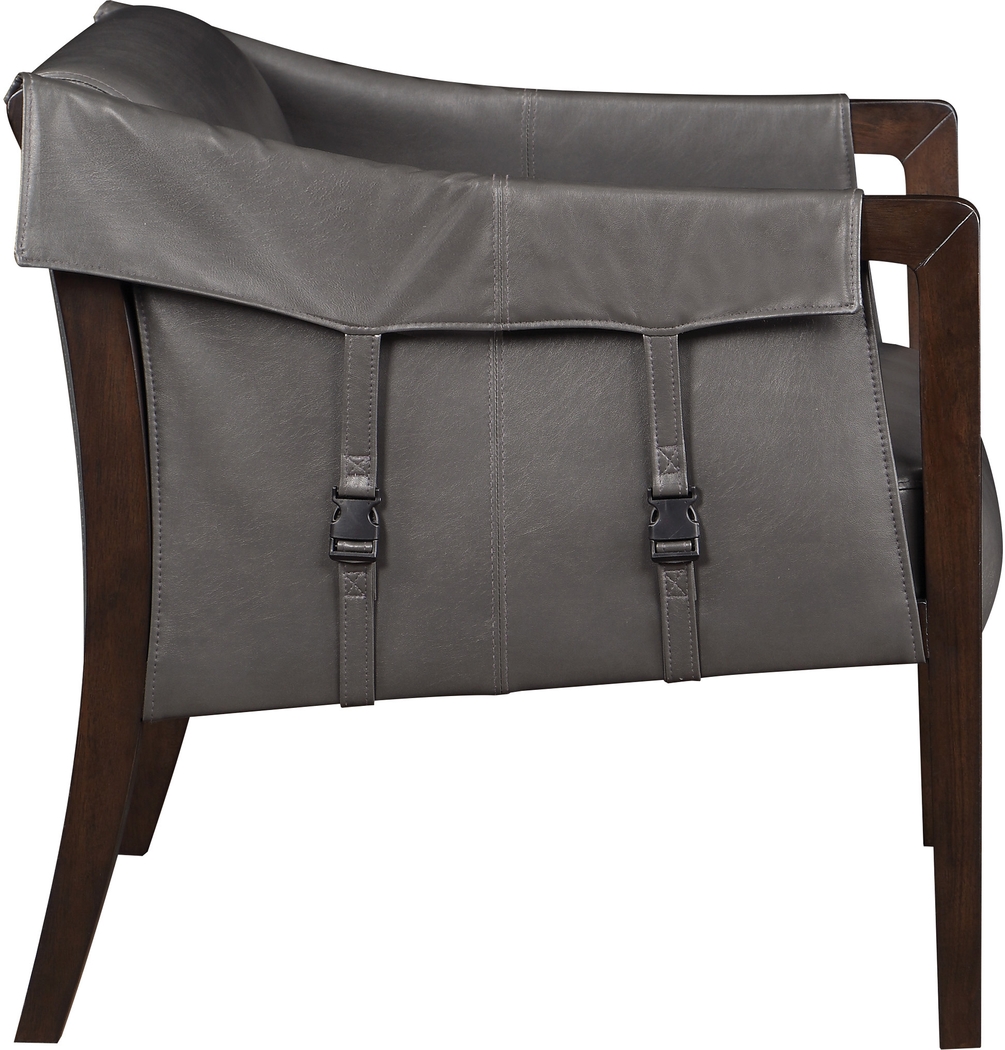 Kahul Gray Accent Chair - Thumbnail - Image 4