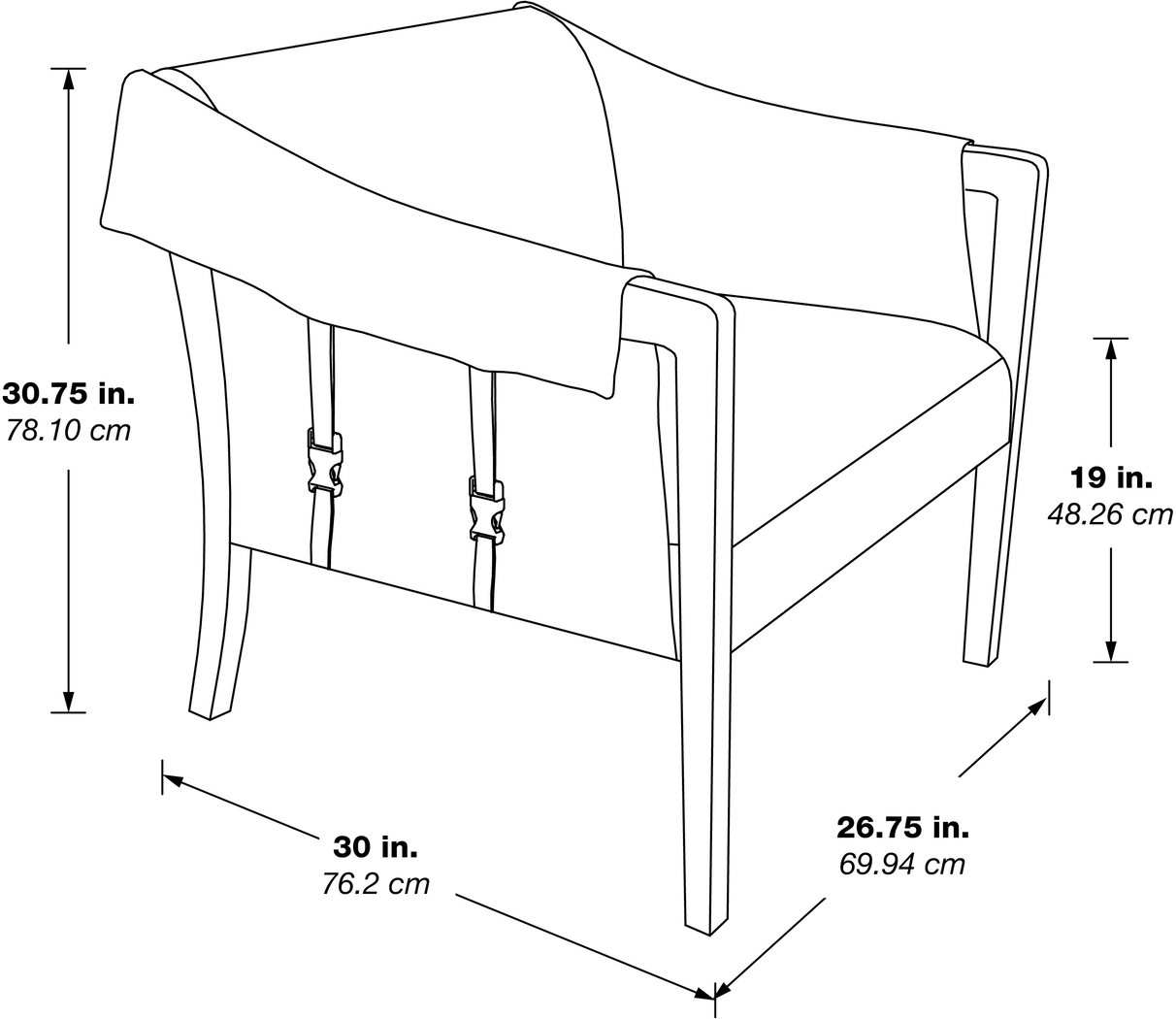 Kahul Gray Accent Chair - Thumbnail - Image 9