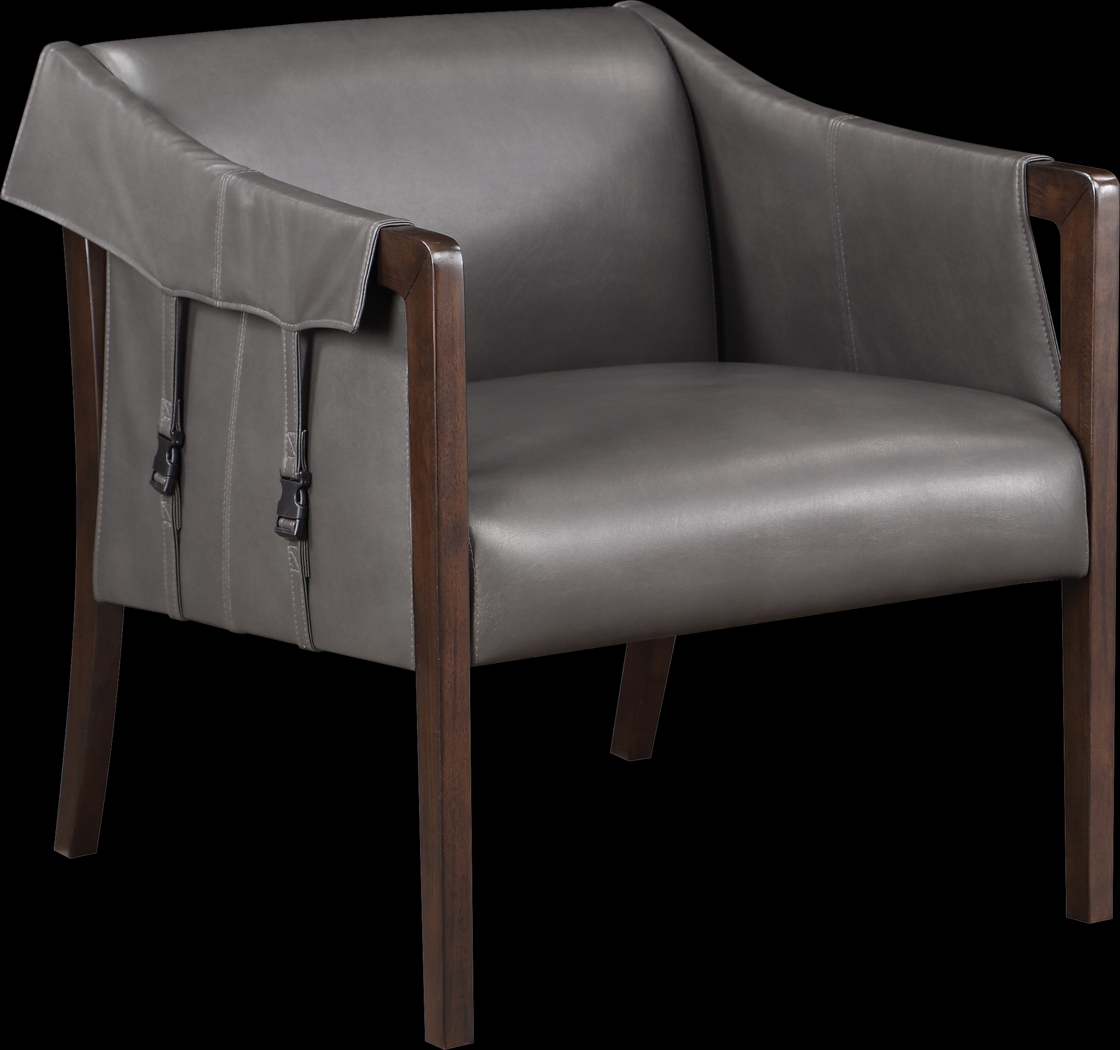 Kahul Gray Accent Chair - Thumbnail - Image 1