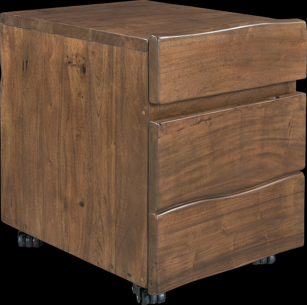 Kai Pecan File Cabinet - Thumbnail - Image 1