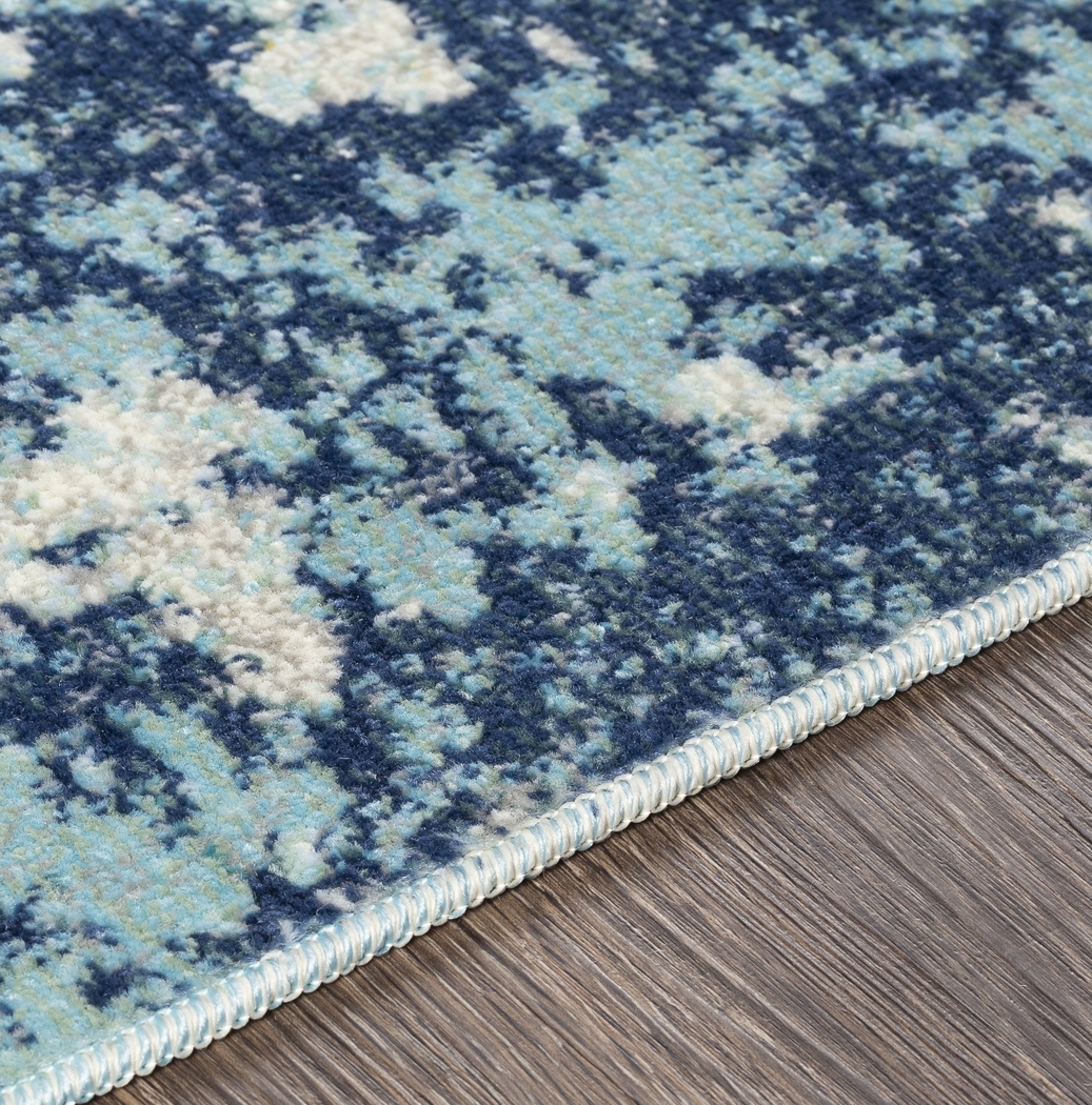 Kaiah Navy 5'3 x 7'3 Rug - Thumbnail - Image 6
