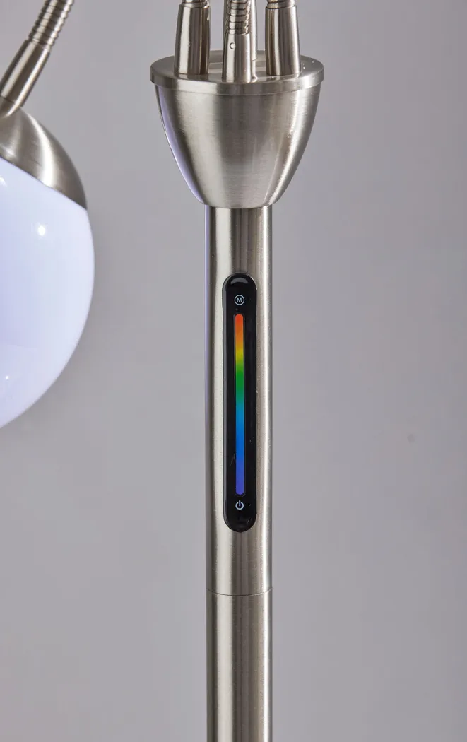 Kaida Silver Floor Lamp - Thumbnail - Image 5
