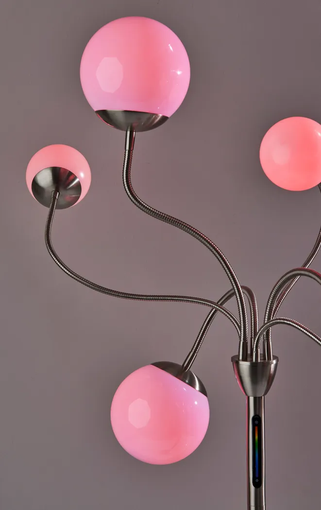 Kaida Silver Floor Lamp - Thumbnail - Image 6
