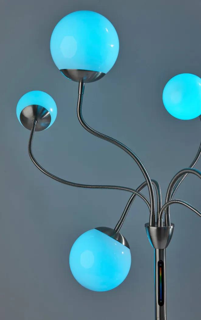 Kaida Silver Floor Lamp - Thumbnail - Image 7