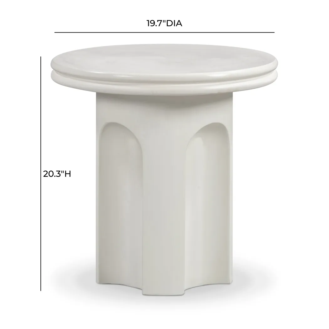 Kaihe Beige Side Table - Thumbnail - Image 2