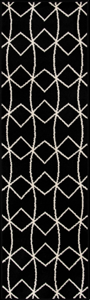 Kaikara Black 2' x 7' Indoor/Outdoor Runner - Thumbnail - Image 1