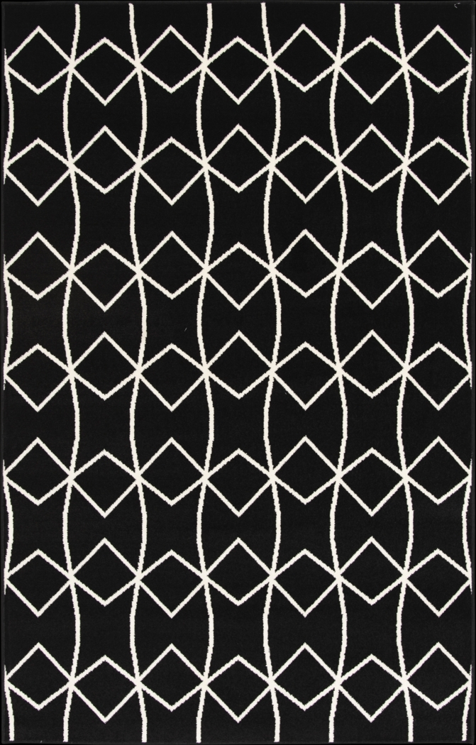 Kaikara Black 5' x 7' Indoor/Outdoor Rug - Thumbnail - Image 9