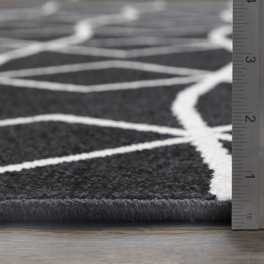 Kaikara Black 8' x 10' Indoor/Outdoor Rug - Thumbnail - Image 5