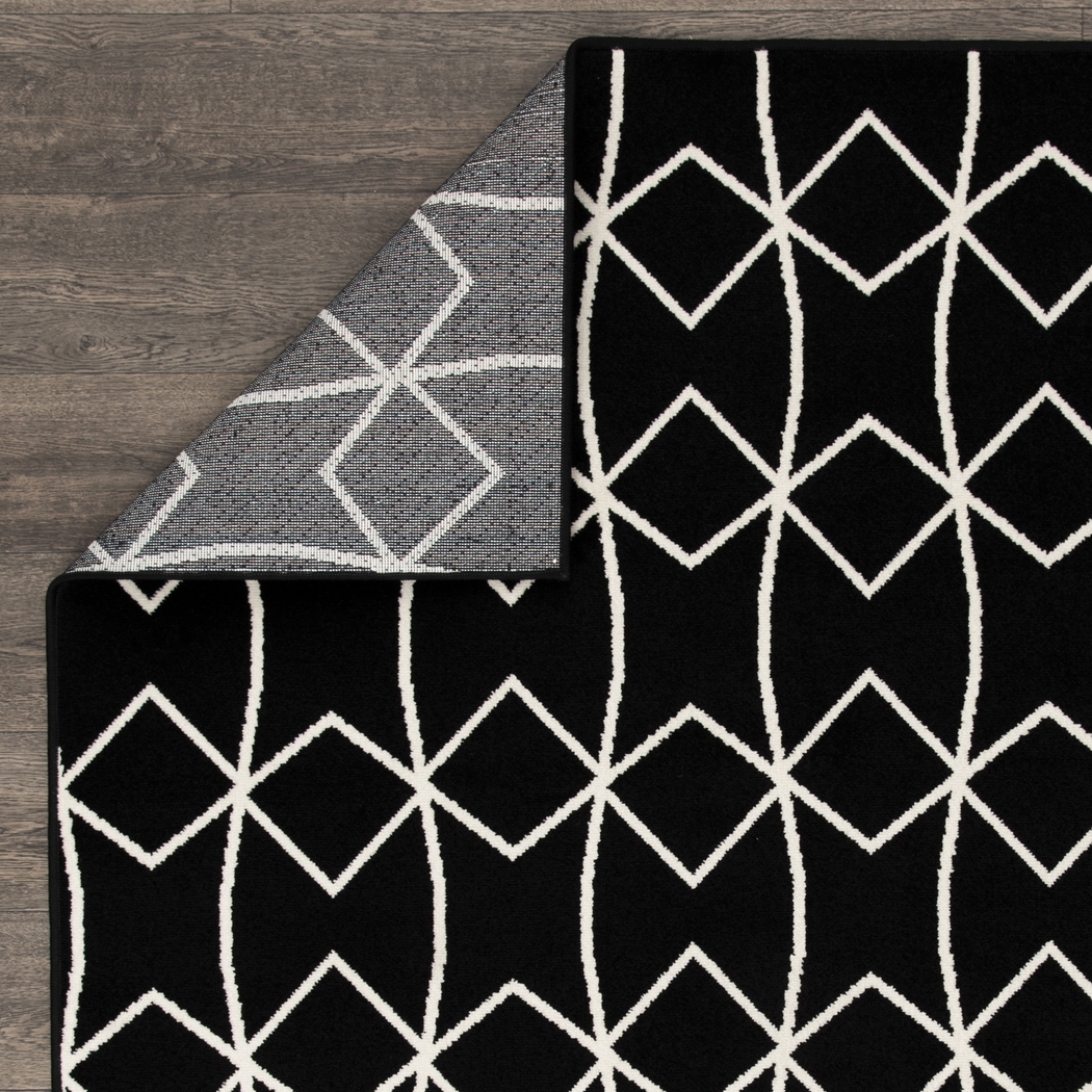 Kaikara Black 8' x 10' Indoor/Outdoor Rug - Thumbnail - Image 8