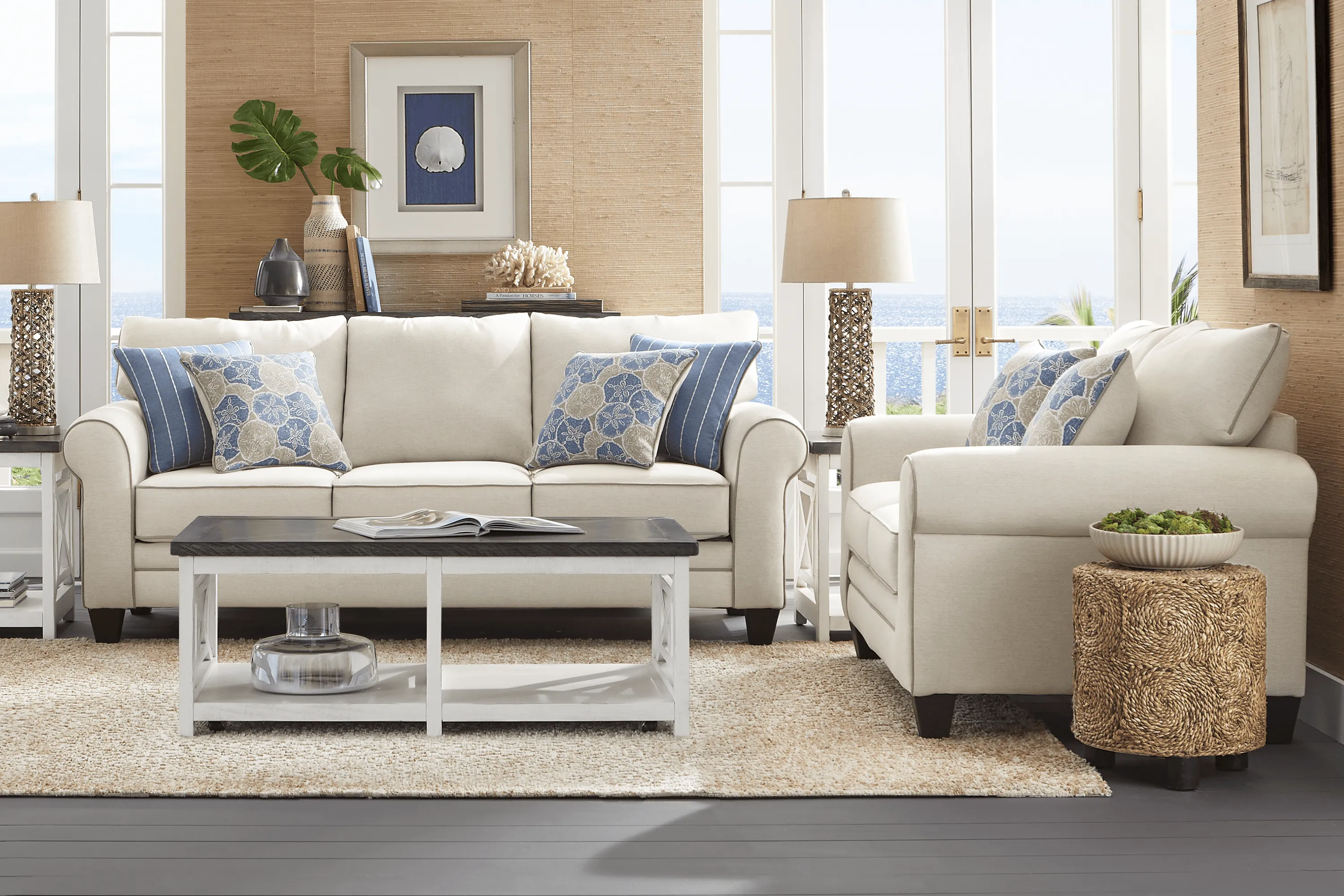 Kailani Coast Beige 7 Pc Living Room - Thumbnail - Image 1
