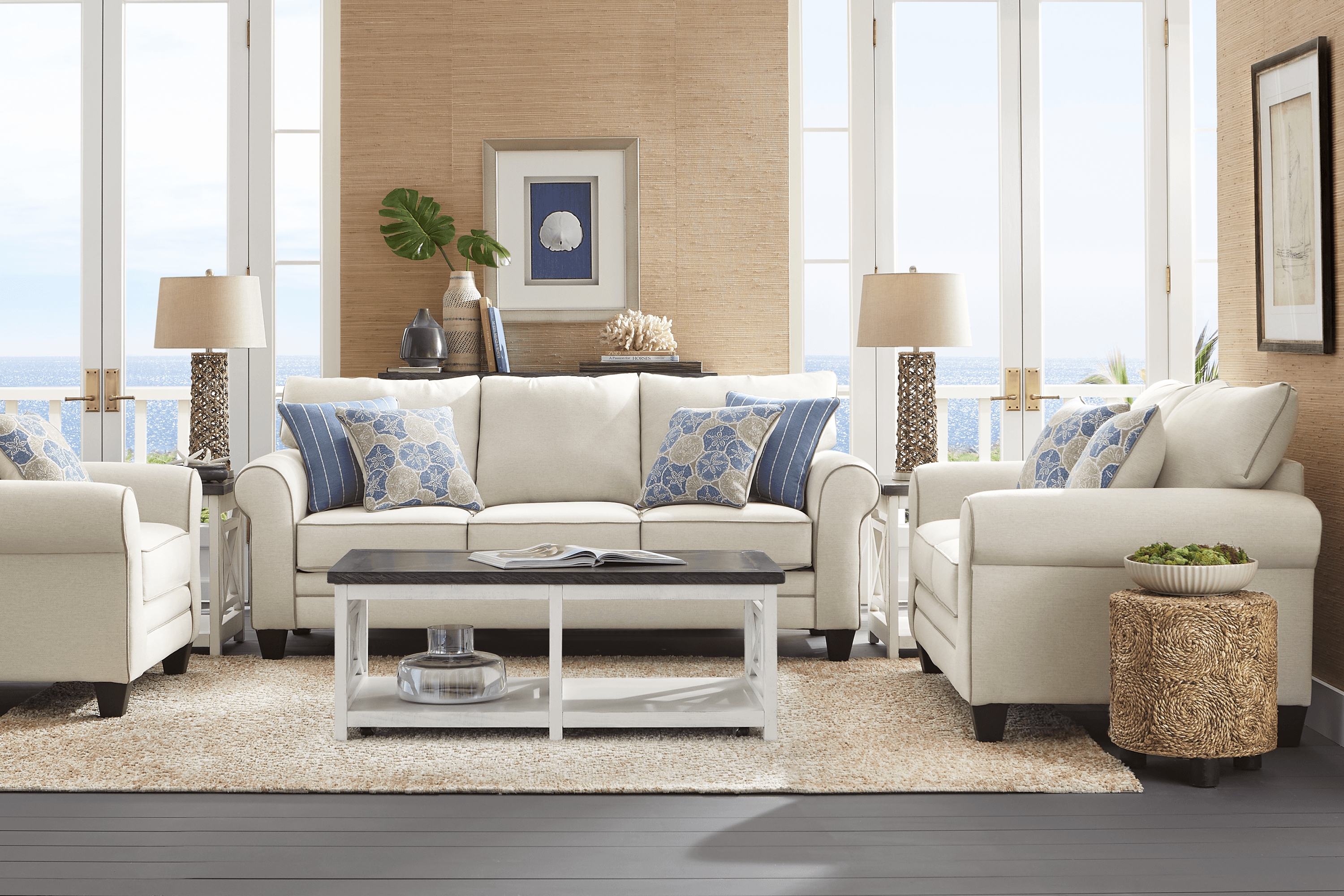 Kailani Coast Beige 8 Pc Living Room - Thumbnail - Image 1