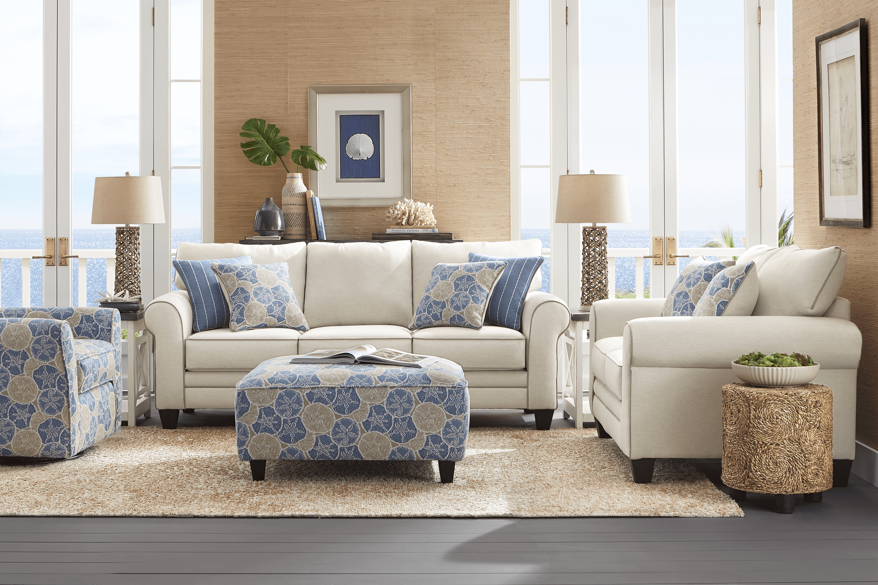 Kailani Coast Beige 8 Pc Living Room - Thumbnail - Image 1