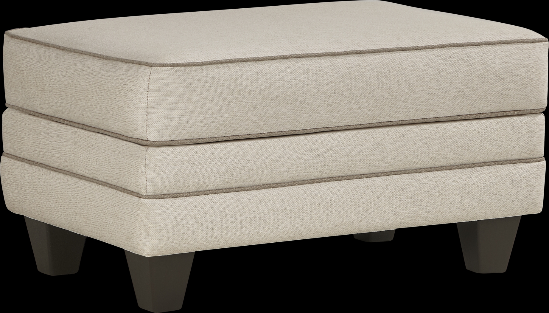 Kailani Coast Beige Ottoman - Thumbnail - Image 1
