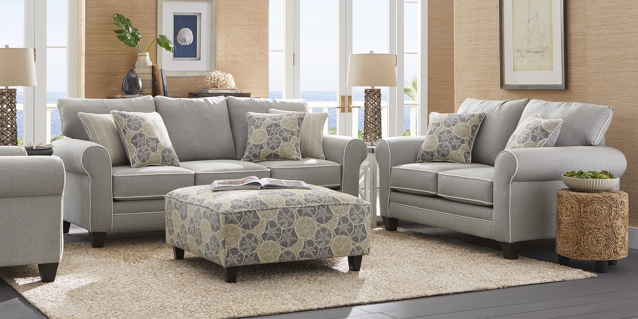 Kailani Coast Gray 3 Pc Living Room - Thumbnail - Image 2