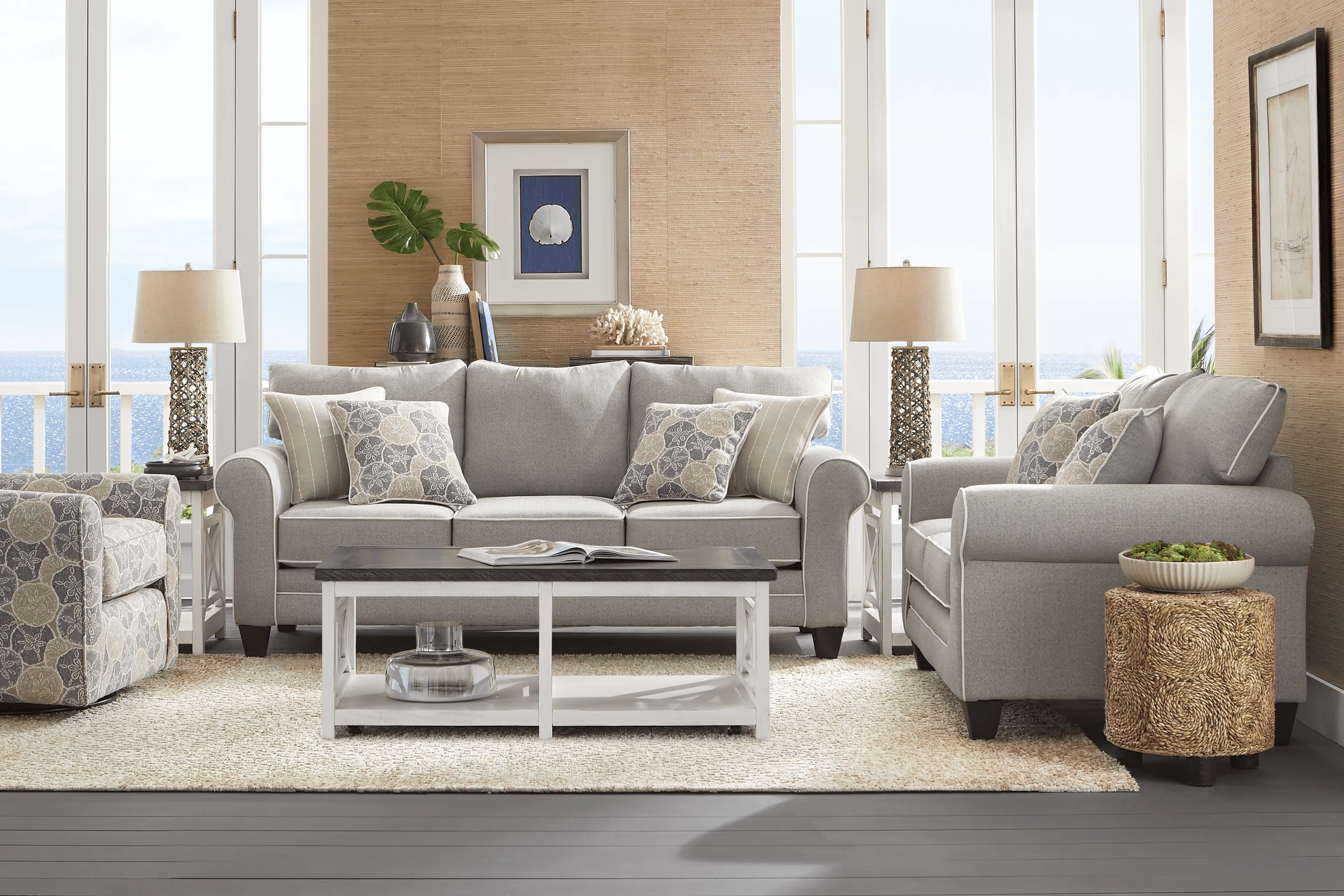 Kailani Coast Gray 8 Pc Living Room - Thumbnail - Image 1