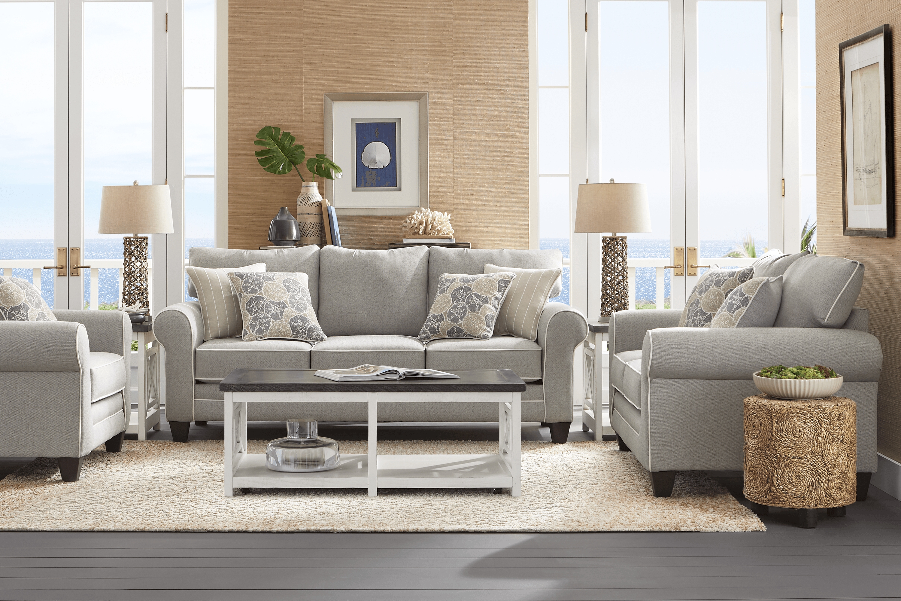 Kailani Coast Gray 8 Pc Living Room - Thumbnail - Image 1