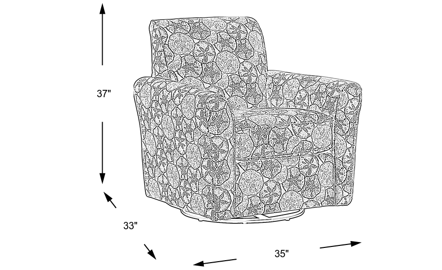 Dimension Image. Please refer to the Dimension Tab on this page for dimension details.