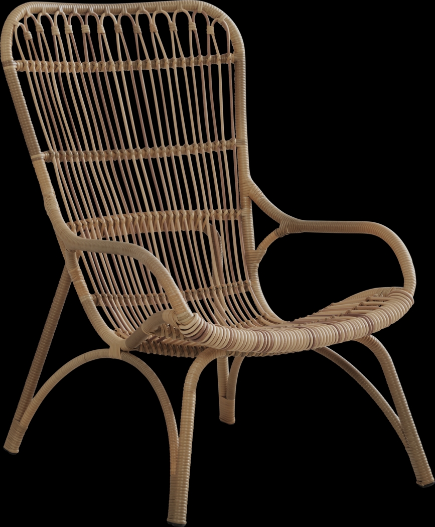 Kain Natural Outdoor Lounge Chair - Thumbnail - Image 1