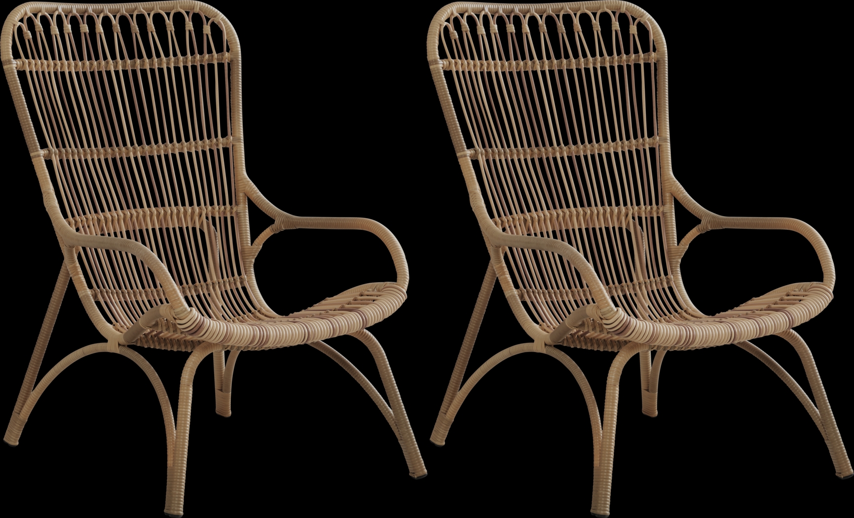 Kain Natural 3 Pc Outdoor Seating Set - Thumbnail - Image 2