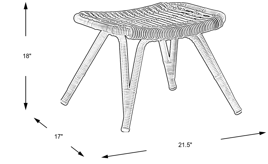Dimension Image. Please refer to the Dimension Tab on this page for dimension details.