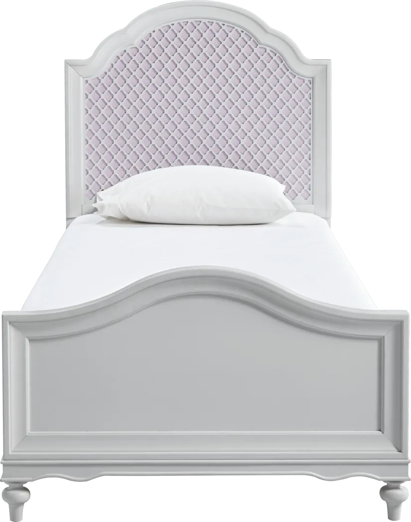 Kaitlyn Gray 3 Pc Twin Laser Cut Bed - Thumbnail - Image 2