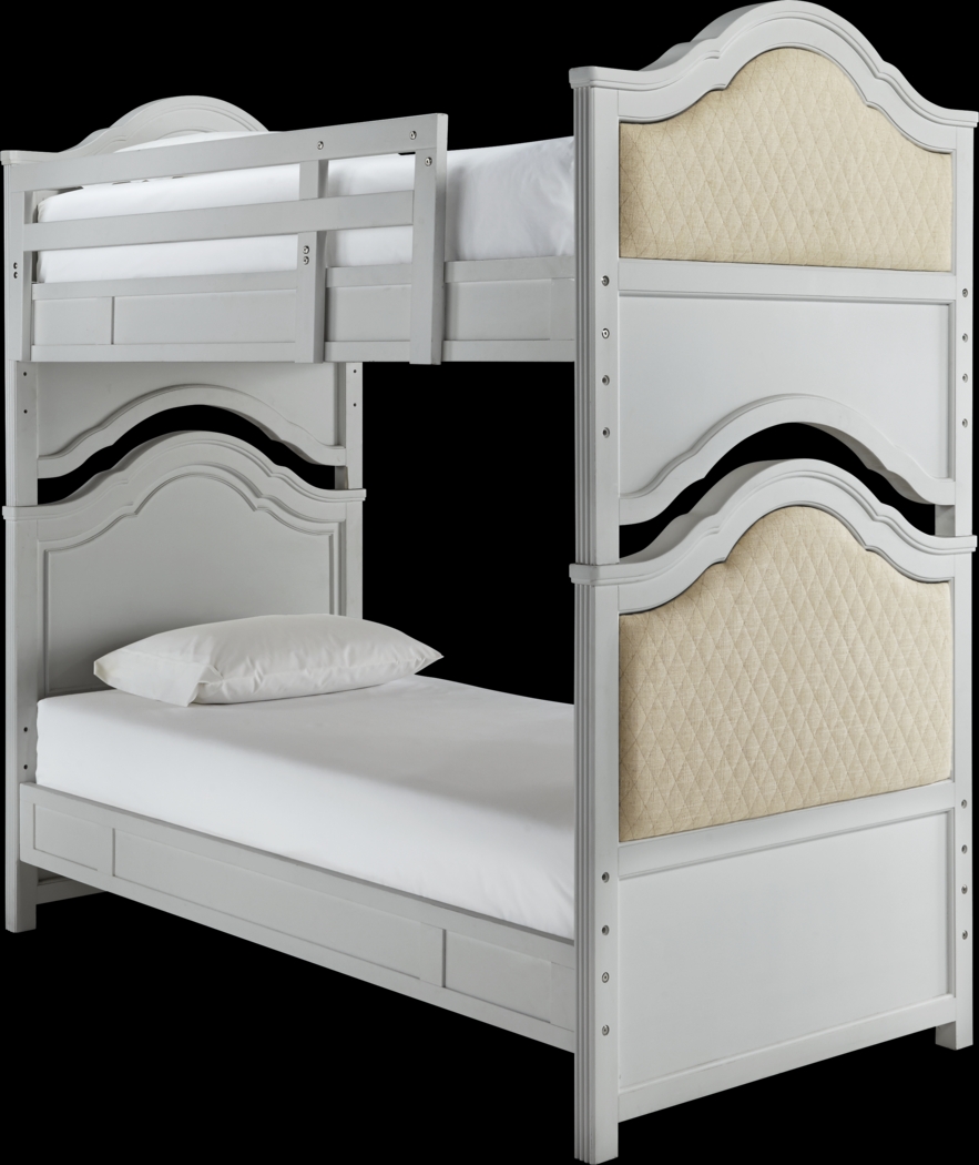 Kaitlyn Gray Twin/Twin Upholstered Bunk Bed - Thumbnail - Image 1