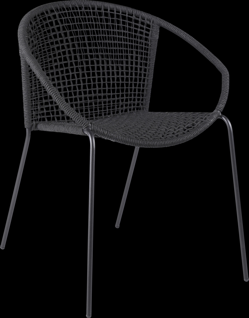 Kaiy Black 3 PC Outdoor Dining Set - Thumbnail - Image 3