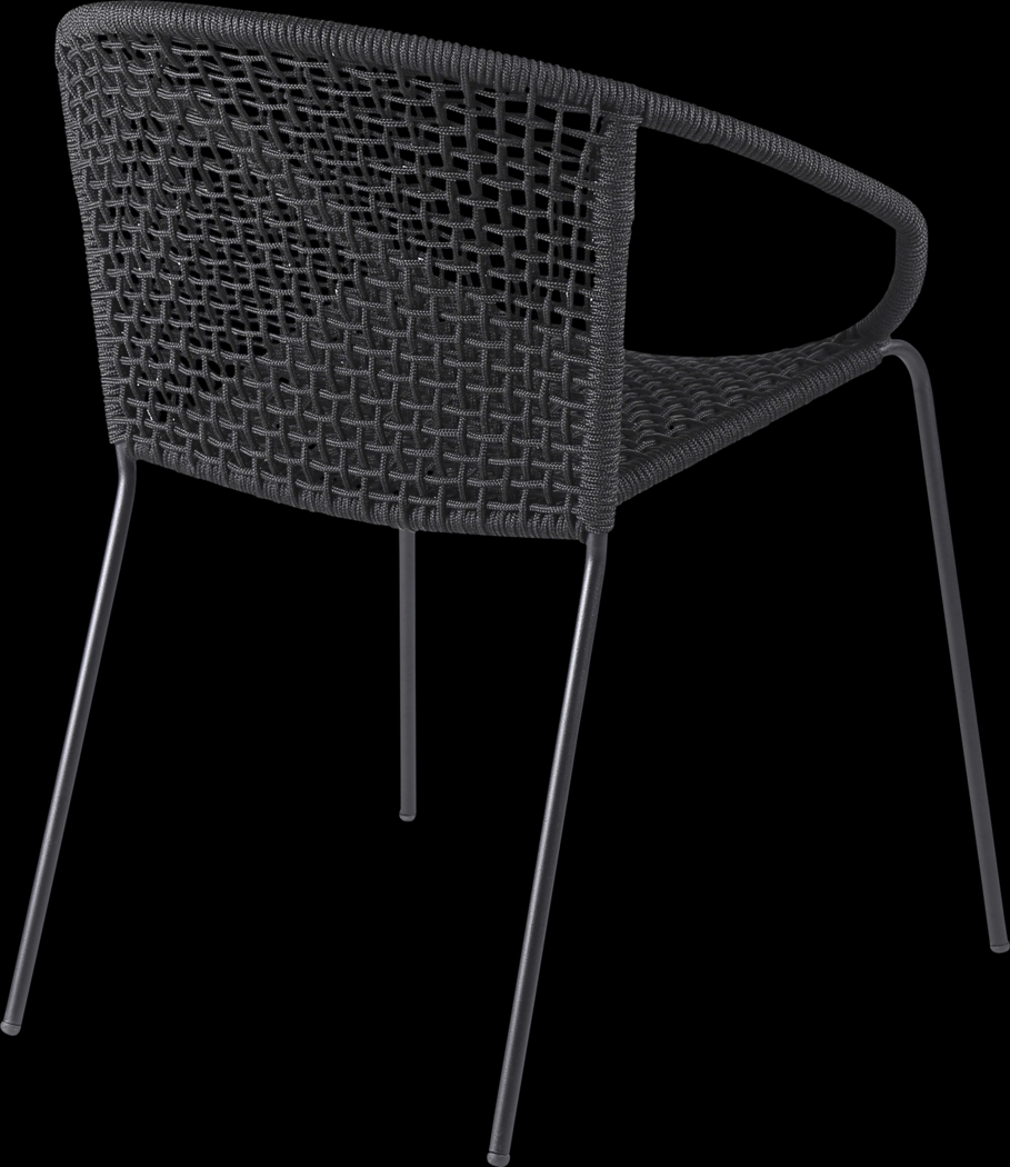 Kaiy Black 3 PC Outdoor Dining Set - Thumbnail - Image 4