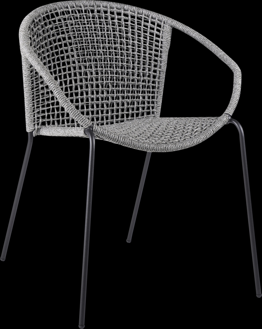 Kaiy Gray 3 PC Outdoor Dining Set - Thumbnail - Image 3