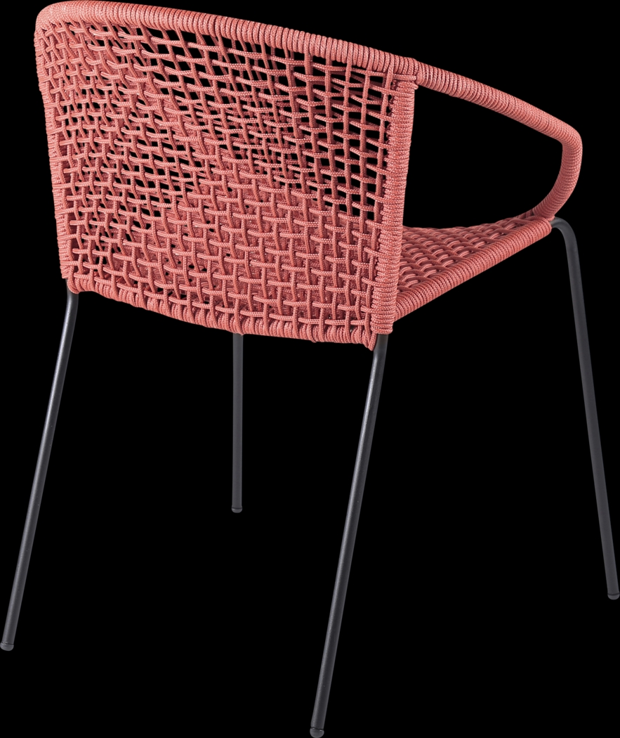 Kaiy Red 3 PC Outdoor Dining Set - Thumbnail - Image 4