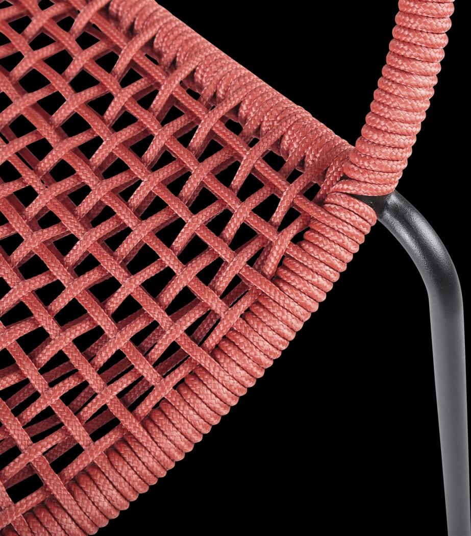 Kaiy Red 3 PC Outdoor Dining Set - Thumbnail - Image 5