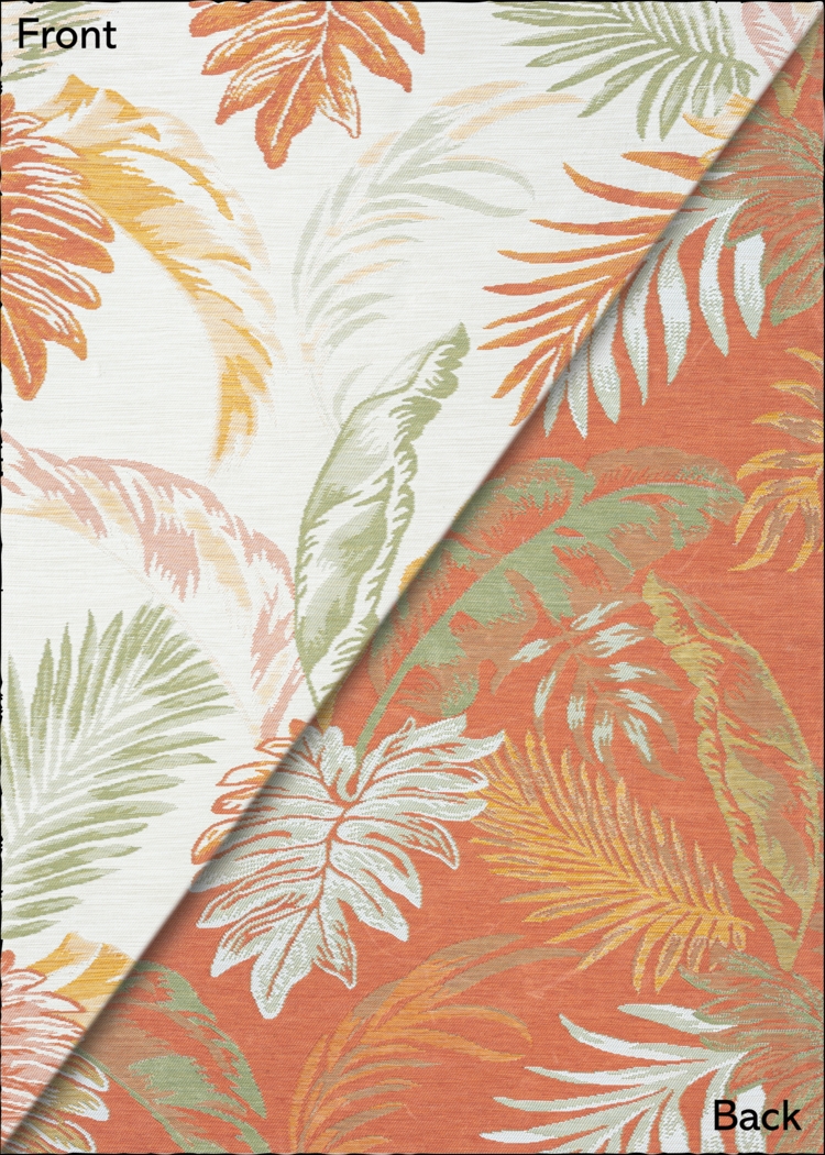 Kakay Bay Orange 5'3 x 7' Indoor/Outdoor Rug - Thumbnail - Image 5