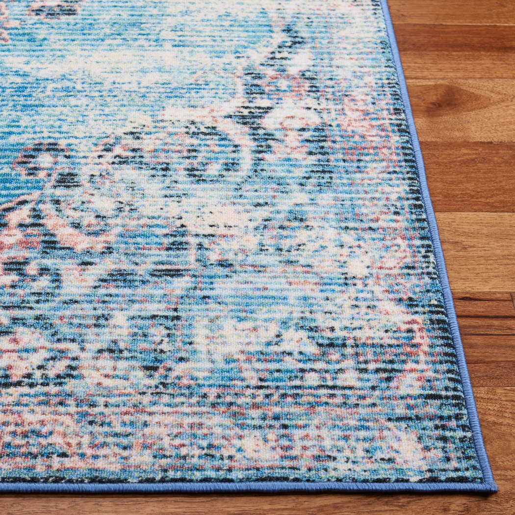Kakeva Turquoise/Pink 7'9 x 10' Rug - Thumbnail - Image 3