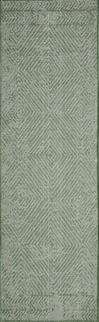 Kakra Green 2'2 x 7'6 Indoor/Outdoor Runner - Thumbnail - Image 1
