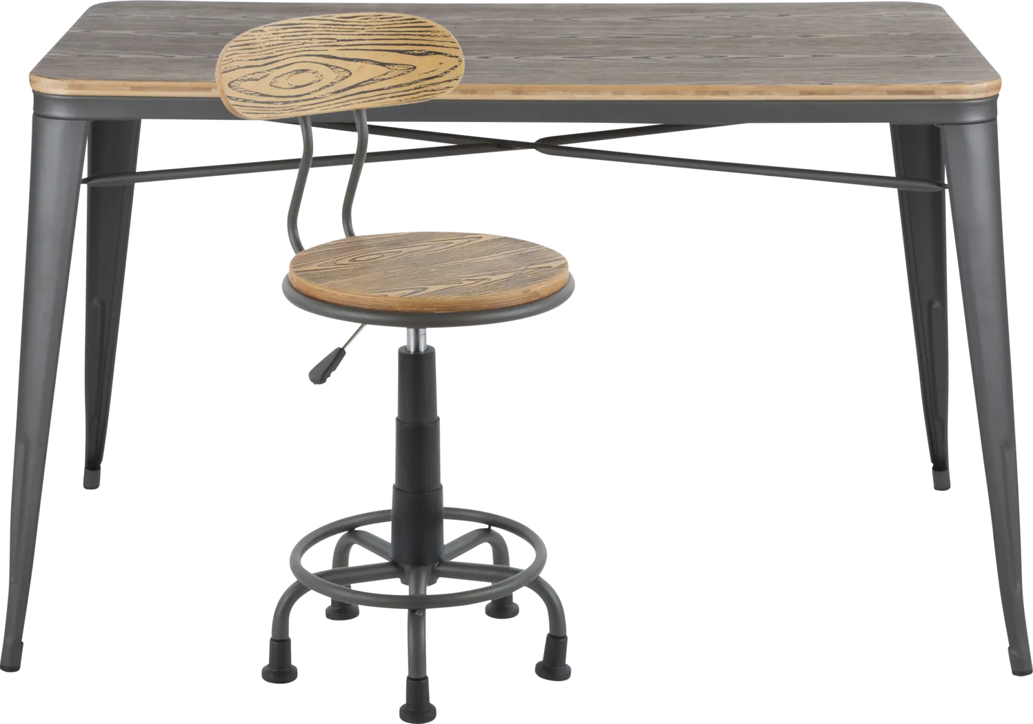 Kalamath Gray Desk - Thumbnail - Image 2