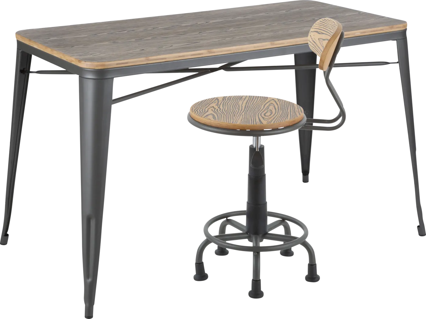 Kalamath Gray Desk - Thumbnail - Image 1