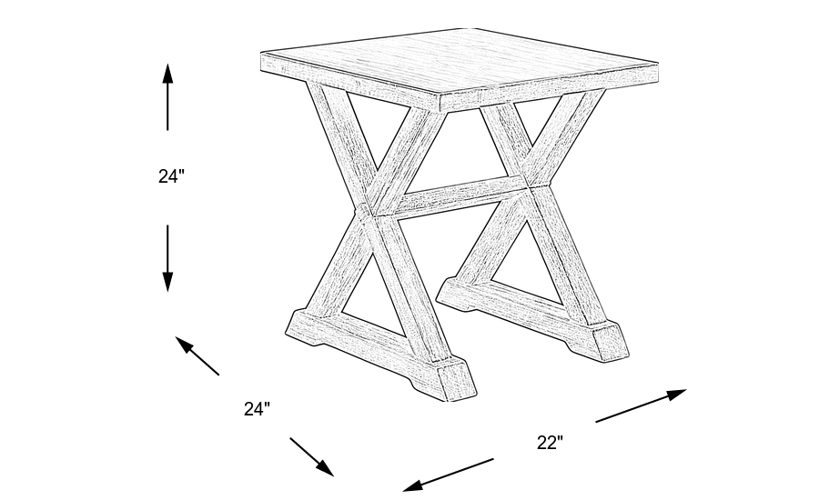 Dimension Image. Please refer to the Dimension Tab on this page for dimension details.