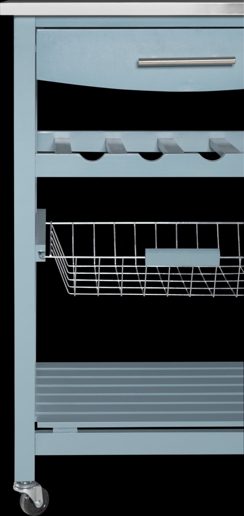 Kalany Blue Kitchen Cart - Thumbnail - Image 3