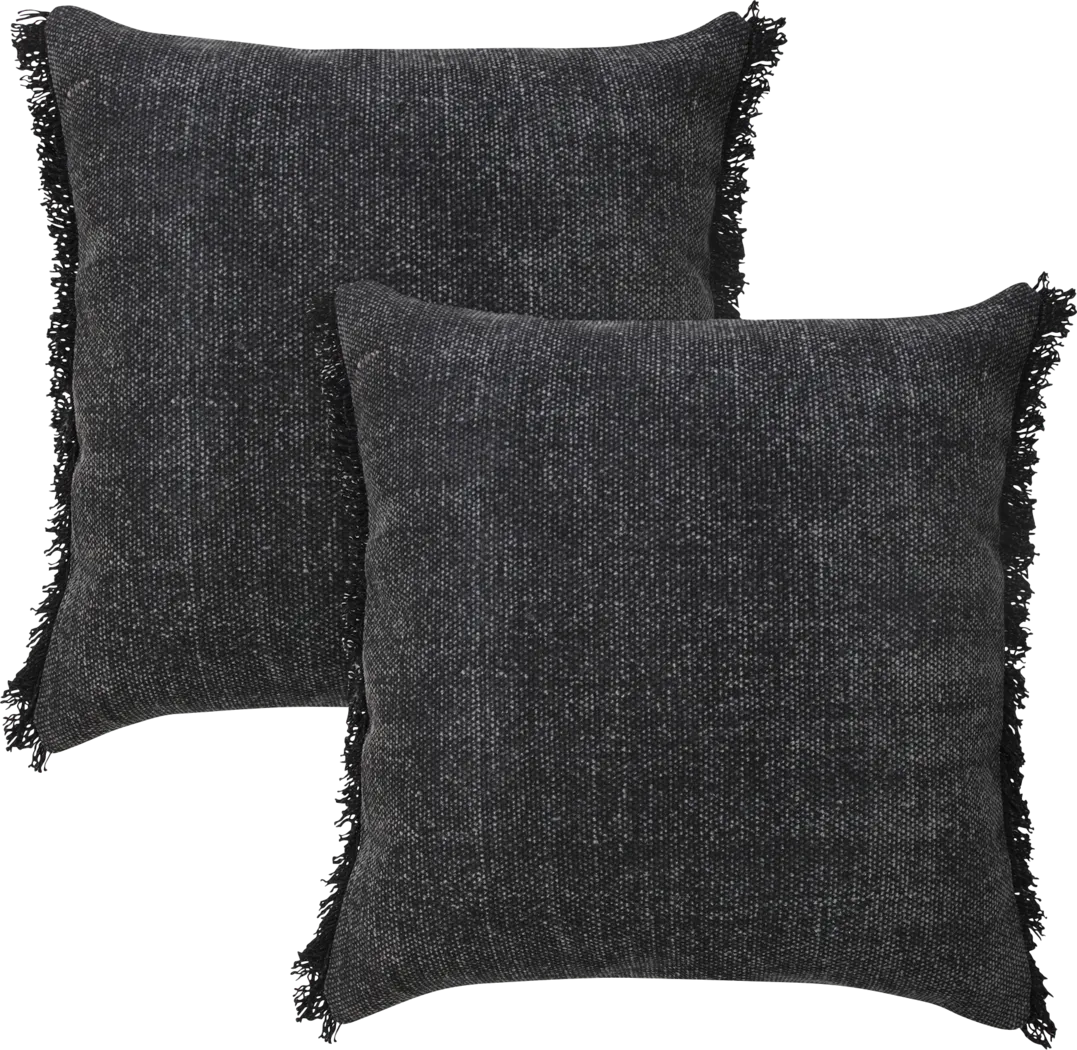 Kalaya Black Pillow, Set of 2 - Thumbnail - Image 1