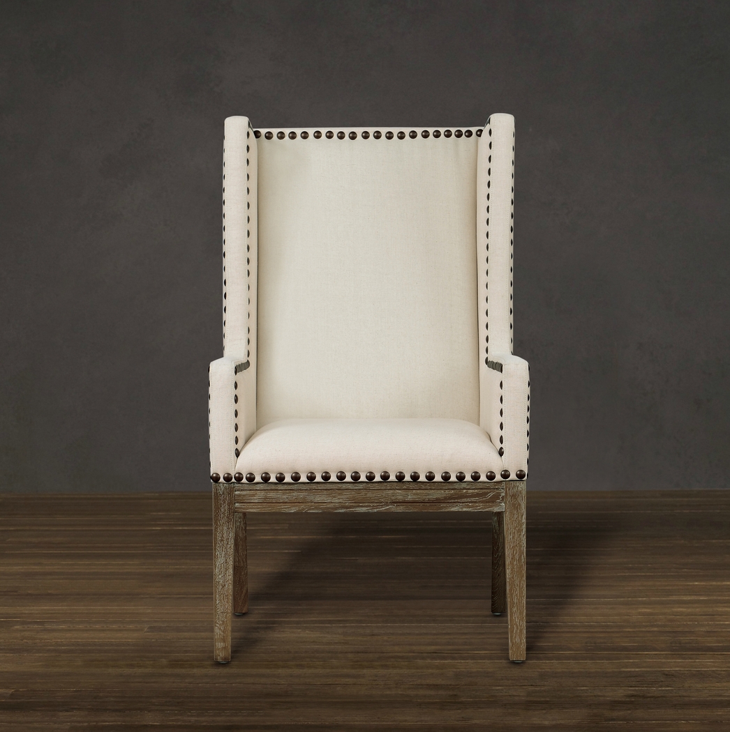 Kalden Beige Accent Chair - Thumbnail - Image 2