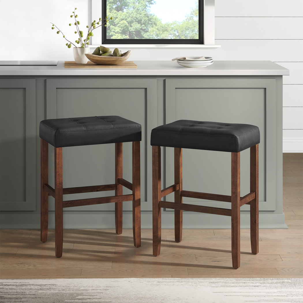 Kaldyn Black/Brown Barstool - Thumbnail - Image 4