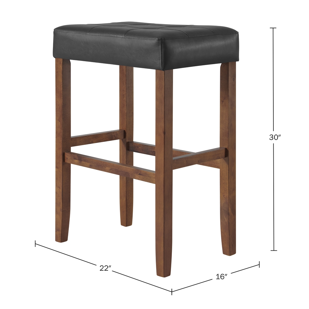 Kaldyn Black/Brown Barstool - Thumbnail - Image 6