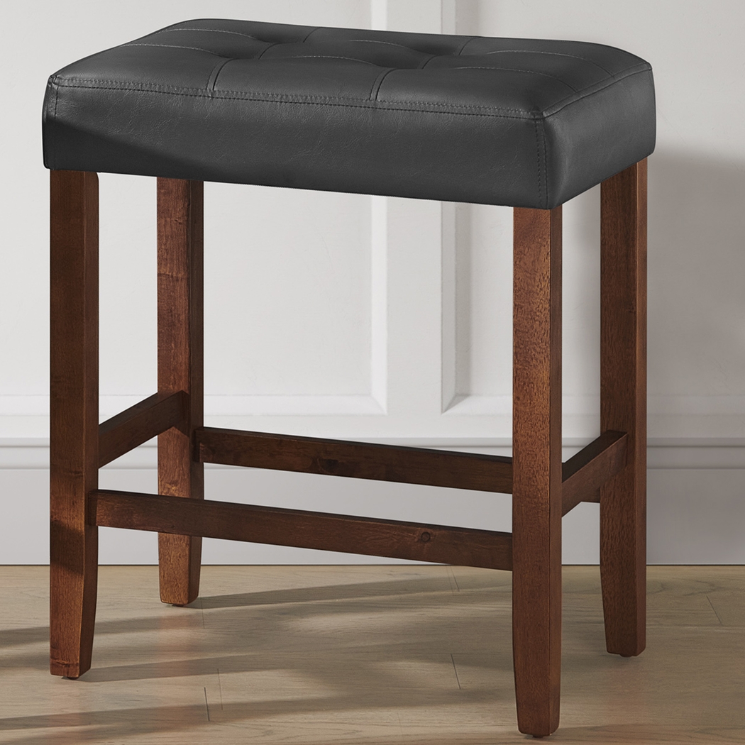 Kaldyn Black/Brown Counter Height Stool - Thumbnail - Image 3